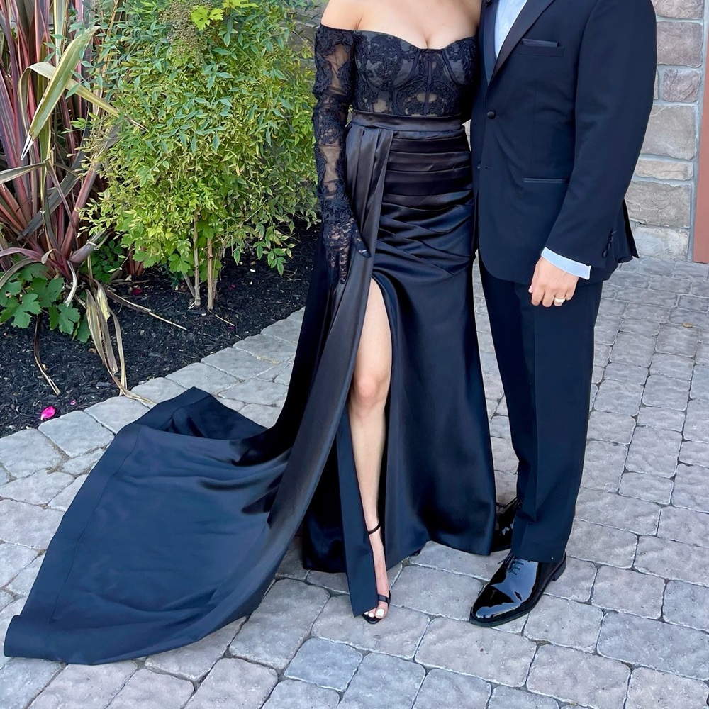 Elegant Black Lace Gown